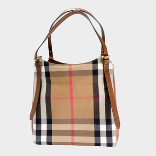 Burberry-Tote-Bag-brown-leather and canvas