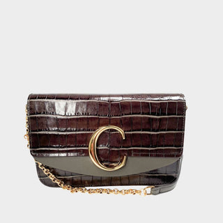 Chloe-crossbody-bag-croc-print-with-chain-strap