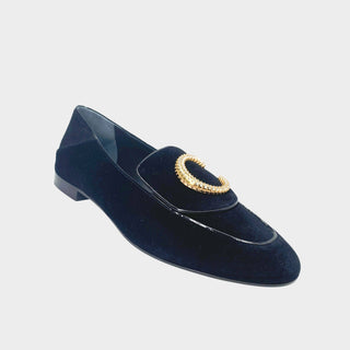 Chloe-loafers-velvet-black