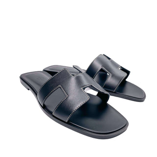 Hermes Oran Sandals black