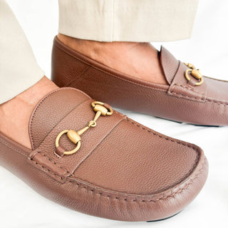 Gucci-Brown-Mens-Loafers-leather-horsebit