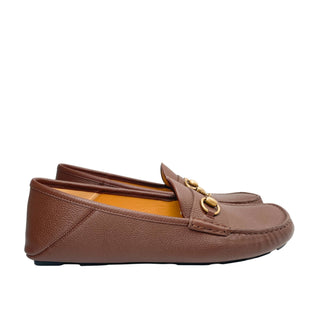 Gucci-Brown-Mens-Loafers-leather-horsebit