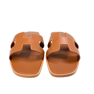 Hermes Oran Sandals gold