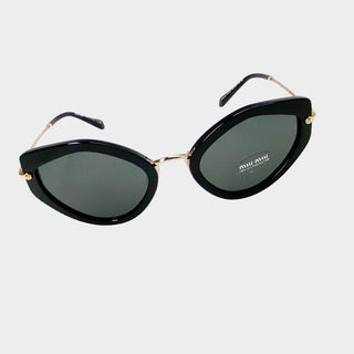 Miu Miu sunglasses black with gold arms