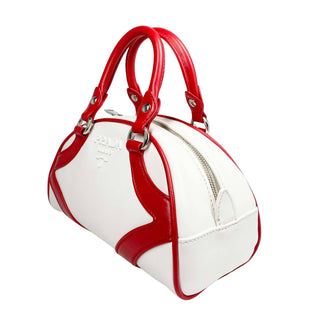 Prada-Bowling-Bag-red-white-Leather-Glamorizta
