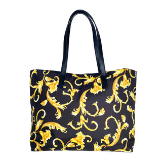 Versace Stampato tote bag gold and black