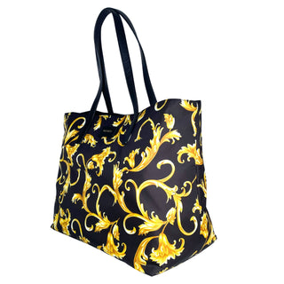 Versace Stampato tote bag gold and black